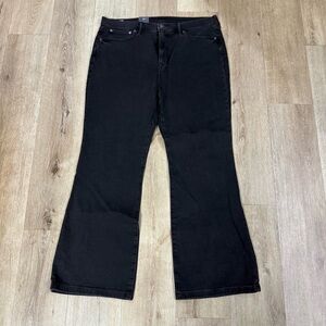 GAP Black High-Rise Flare Jeans